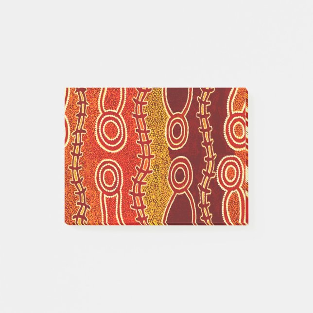 Aborigine-Serpents. Post-it Klebezettel (Vorderseite)