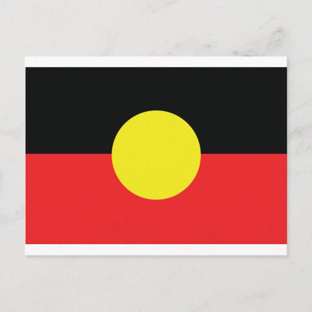 aborigini australia flagge postkarte (Vorderseite)