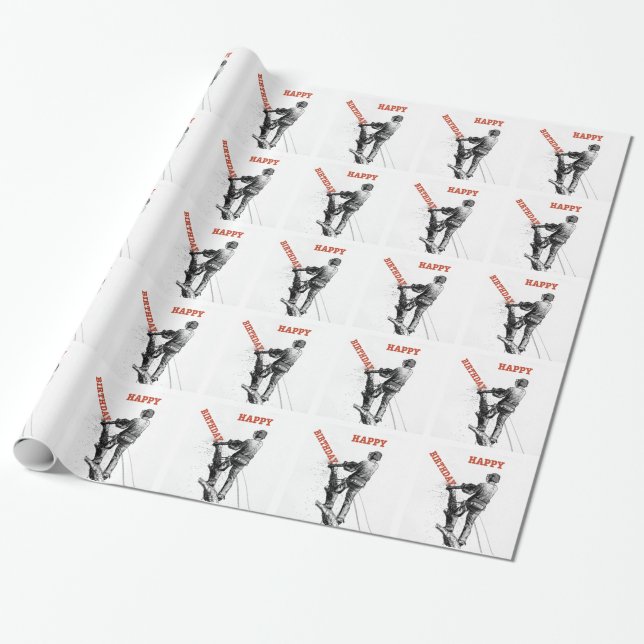 Aborist Trechirurgen Weihnachten Geschenk Geschenkpapier (Ungerollt)