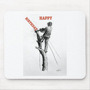 Aborist Trechirurgen Weihnachten Geschenk Mousepad