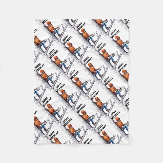 Aborist Tree Chirurg Geburtstag Geschenk. Fleecedecke (Vorderseite)