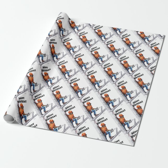 Aborist Tree Chirurg Geburtstag Geschenk. Geschenkpapier (Ungerollt)