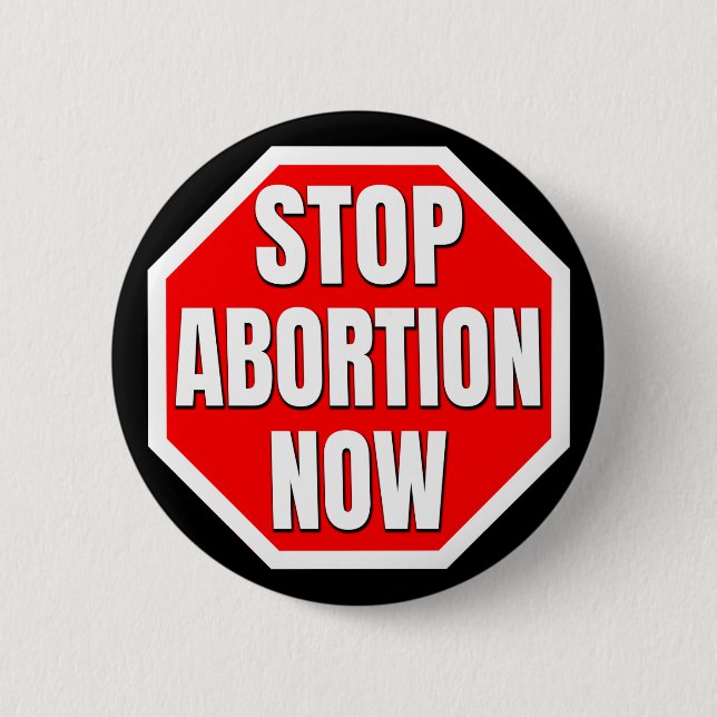 "ABORMUNG JETZT AUFHALTEN" BUTTON (Vorderseite)