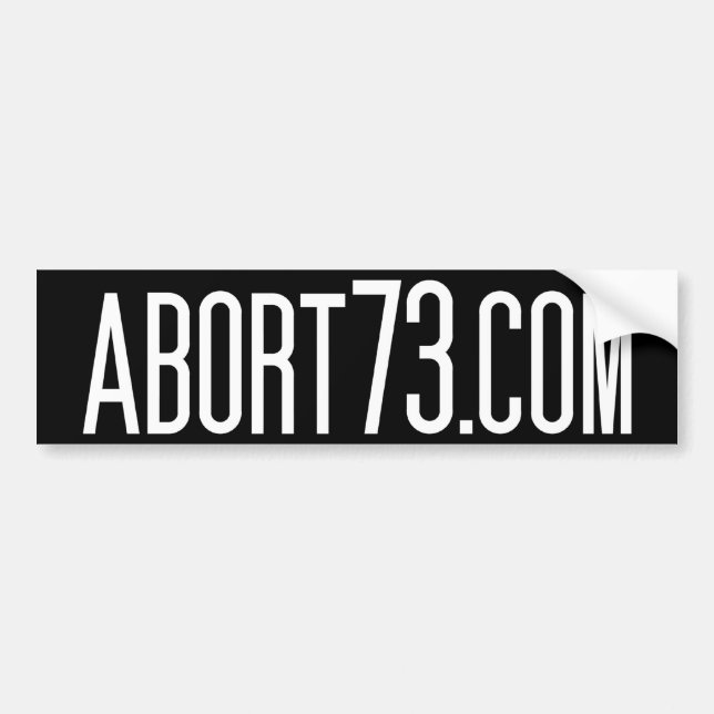 Abort73.com Autoaufkleber (Vorne)