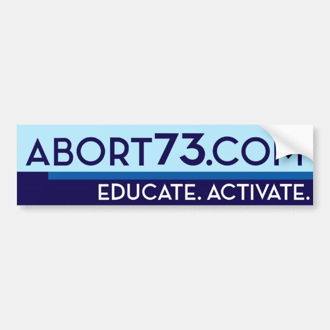 Abort73.com/erziehen. Aktivieren Sie Autoaufkleber (Vorne)