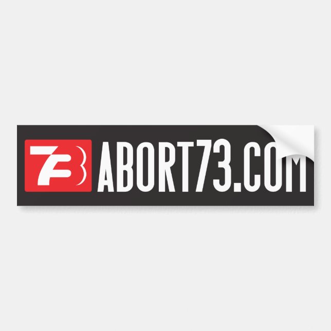 Abort73.com (Web-Banner) Autoaufkleber (Vorne)