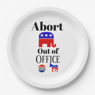 Abort GOP aus der Papierplatte Pappteller