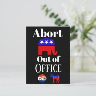 Abort GOP Out Postcard Postkarte