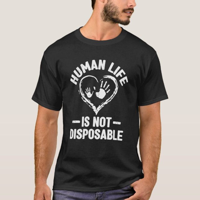 Abortion des menschlichen Lebens Anti Abortion Sch T-Shirt (Vorderseite)