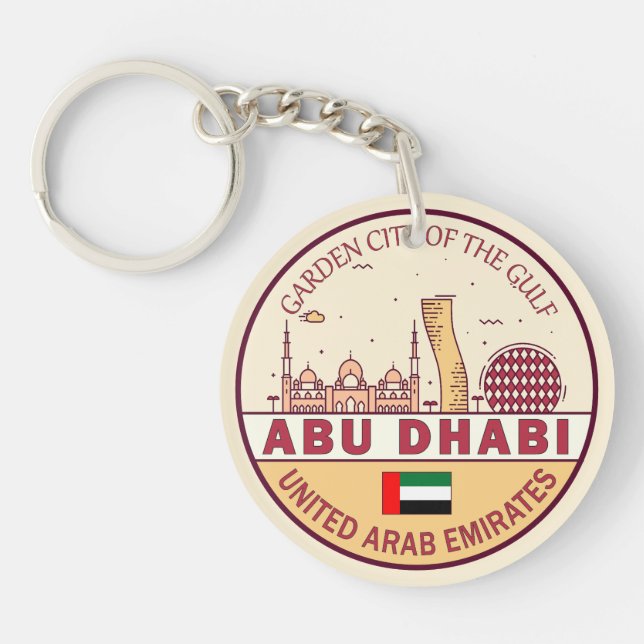 Abou Dhabi Émirats arabes unis Emblem Skyline (Devant)