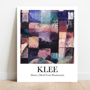 About a Motif From Hammamet by Paul Klee Poster