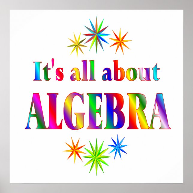 About Algebra - Starting at $11.80 Poster (Vorne)