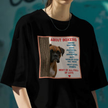 About Boxers Funny & Loving Boxer Dog Quote Design