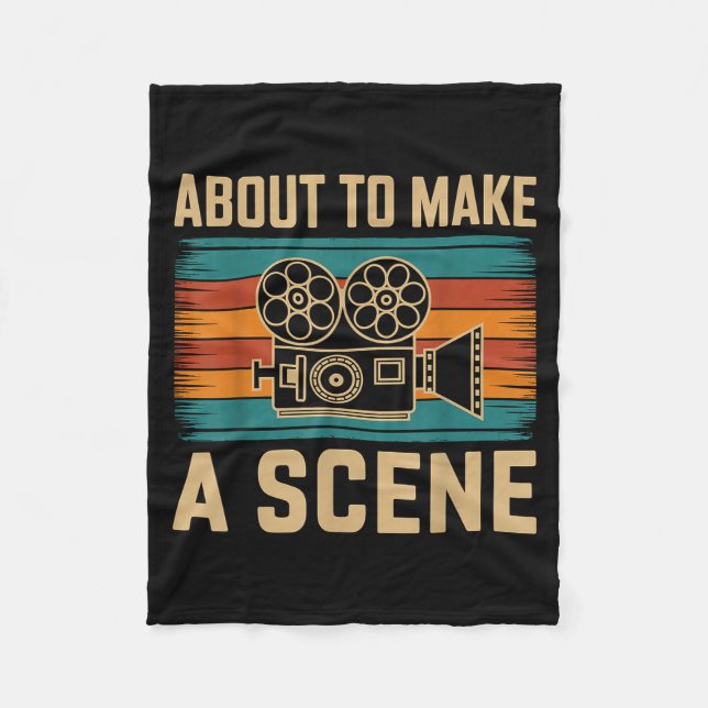 About To Make A Scene Filmmaking Filmmaker  Fleecedecke (Vorderseite)