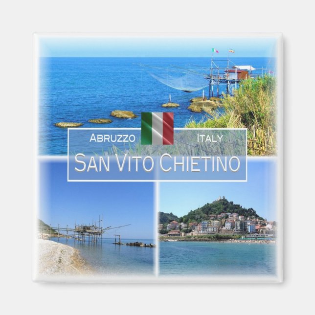 ABR004 SAN VITO CHIETINO, Abruzzen, Kühlschrank Magnet (Vorne)