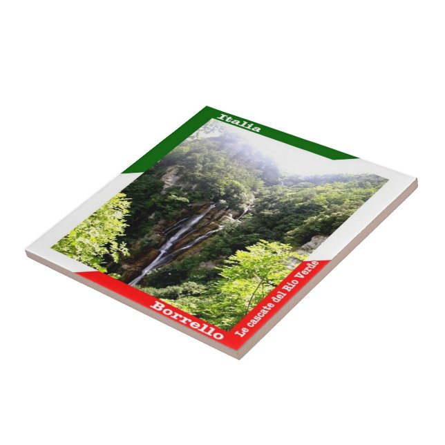 ABR016 BORRELLO, Wasserfälle Rio Verde, Fliese (Seite)