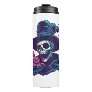 Abra-Cadabra-Knochen - Funny Magic Skull Thermosbecher