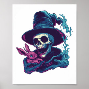 Abra-Cadabra Knochen � Lustiger Magie-Schädel Poster