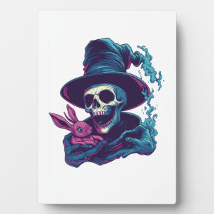 Abra-Cadabra-Knochen � Lustiger Zauberschädel Fotoplatte