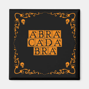 Abracadabra Magic Word 2 Inch Square Magnet