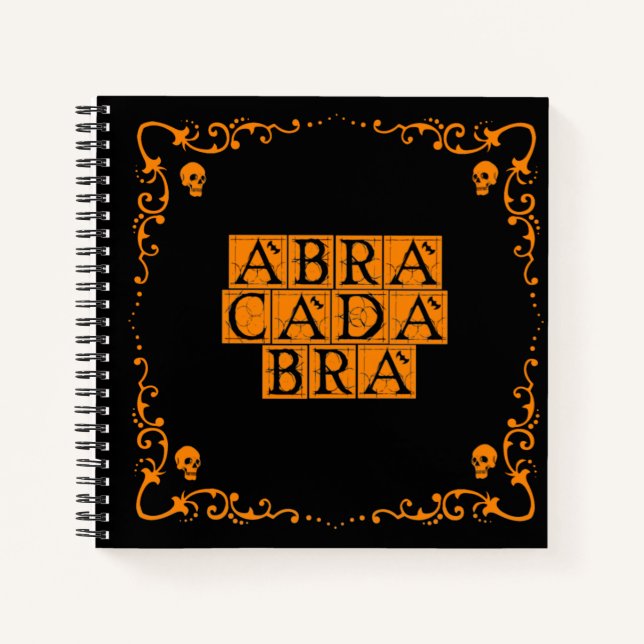 Abracadabra Magic Word Notizbuch (Vorderseite)