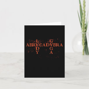 Abracadabra Vintage Dreieck Gothic für Männer Frau Karte