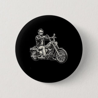 Abraham Abe Lincoln Motorrad Amerikanischer Biker Button