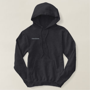 Abraham bestickte Männer Name, Bestickter Hoodie