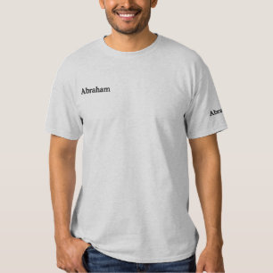 Abraham bestickte Männer Name, Besticktes T-Shirt