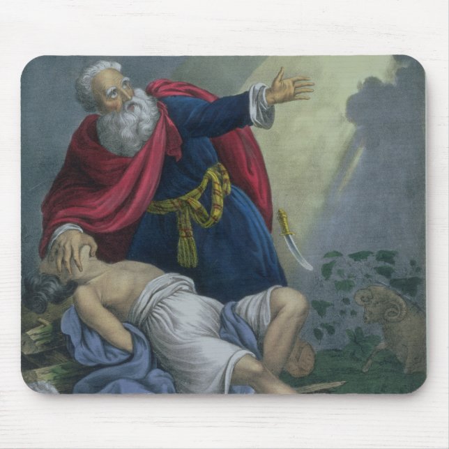 Abraham, der herauf seinen Sohn Isaac, von einem Mousepad (Vorne)
