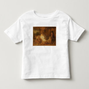 Abraham empfängt die drei Engel, 1646 (Öl auf PA Kleinkind T-shirt