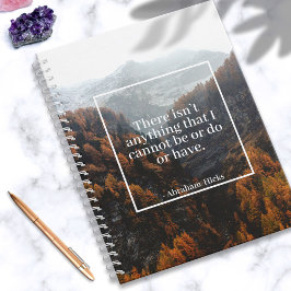 Abraham-Hicks Gesetz zur Anziehung von Wortgefecht Notizbuch