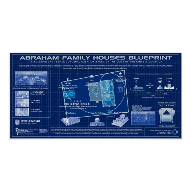 Abraham Houses Blueprint Poster (Vorderseite)