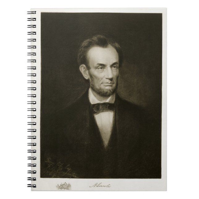 Abraham Lincoln, 16. Präsident des vereinigten Notizblock (Vorderseite)