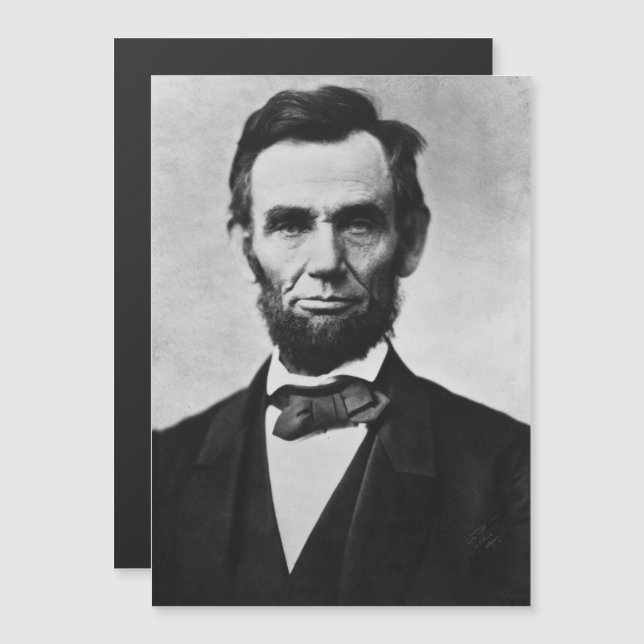 Abraham Lincoln: 16. Präsident von Amerika Magnetkarte (Vorne/Hinten)