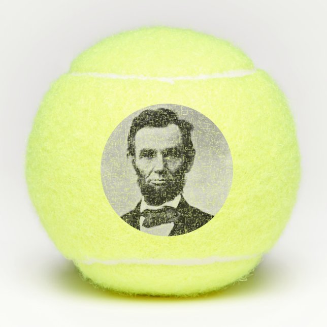 Abraham Lincoln: 16. Präsident von Amerika Tennisbälle (Vorderseite)