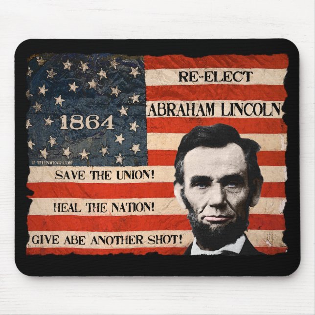 Abraham Lincoln 1864 Kampagne Mousepad (Vorne)