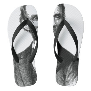 Abraham Lincoln 1865 "Der große Emancipator" Flip Flops
