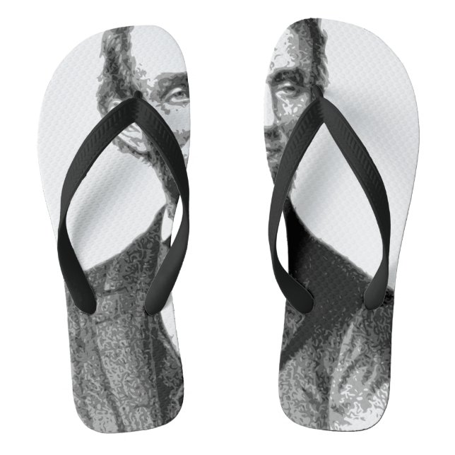 Abraham Lincoln 1865 "Der große Emancipator" Flip Flops (Fußbett)