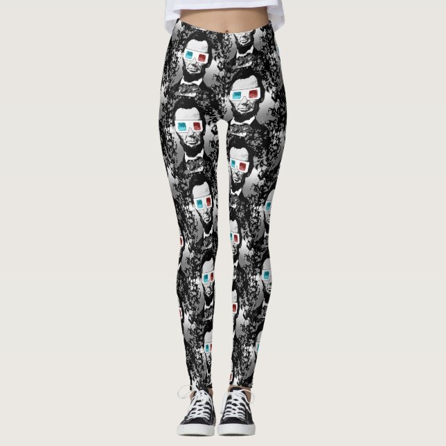 Abraham Lincoln - 3D Leggings (Vorderseite)