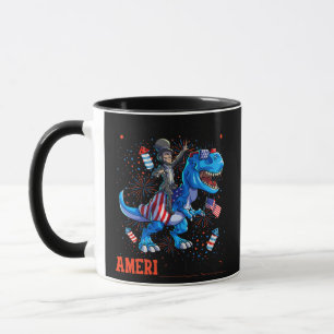 Abraham Lincoln 4. Juli Dino Boys Men Tasse