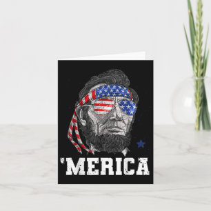 Abraham Lincoln 4. Juli Merica Männer Frauen Ameri Karte