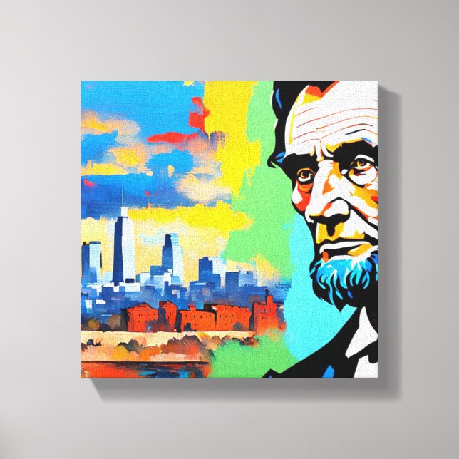 ABRAHAM LINCOLN 6 LEINWANDDRUCK (Vorderseite)