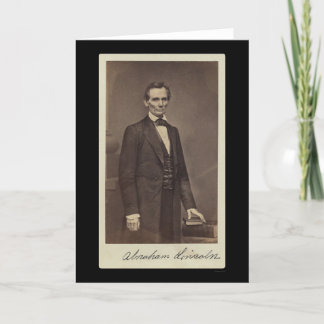 Abraham Lincoln a signé la carte 1860