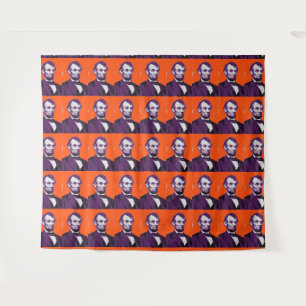 Abraham Lincoln alt Wandteppich