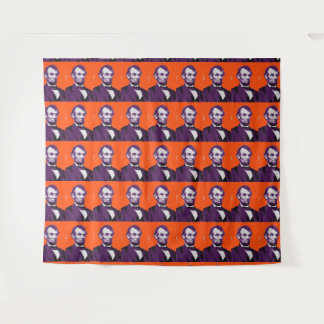 Abraham Lincoln alt Wandteppich