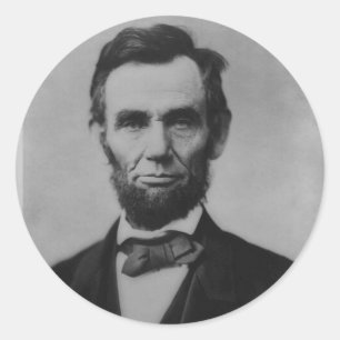 Abraham Lincoln-Aufkleber Runder Aufkleber