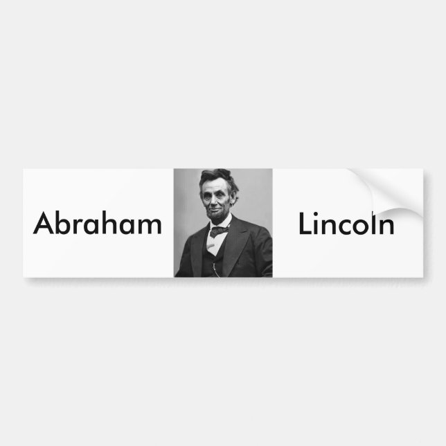 Abraham Lincoln Autoaufkleber (Vorne)