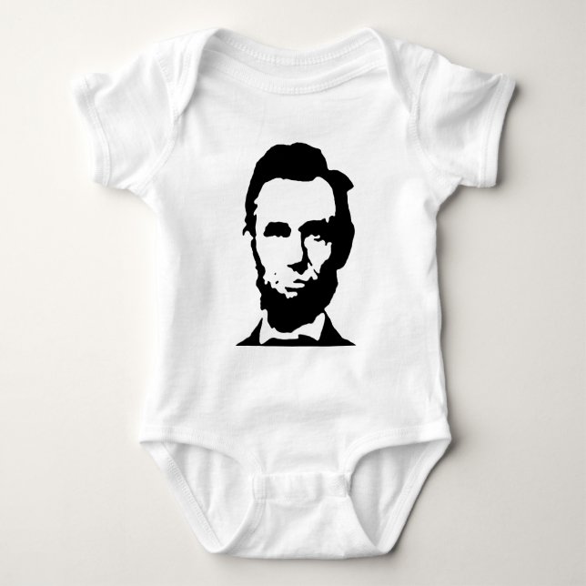 Abraham Lincoln Baby Strampler (Vorderseite)