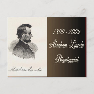 Abraham Lincoln Bicentennial Postkarte